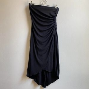 Vintage 90s black strapless dress